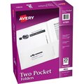 Avery Folder, 2-Pocket, Letter, We 25PK AVE47991